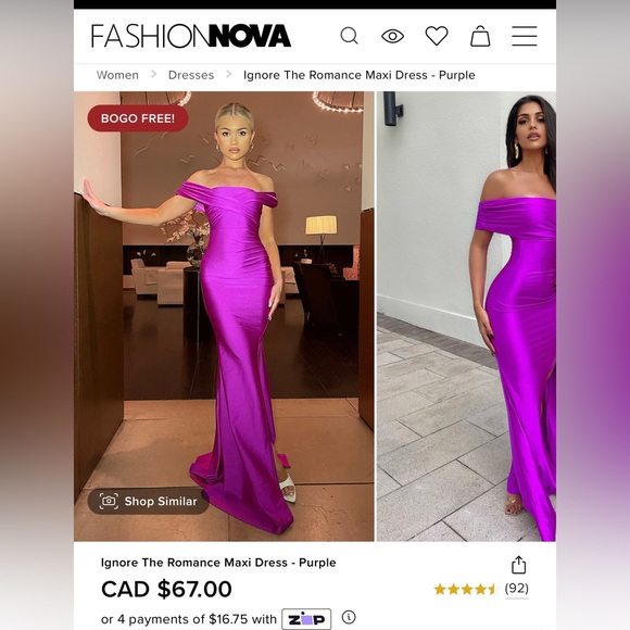 FASHION NOVA Ignore The Romance Maxi Dress – Purple - Picture 8 of 11